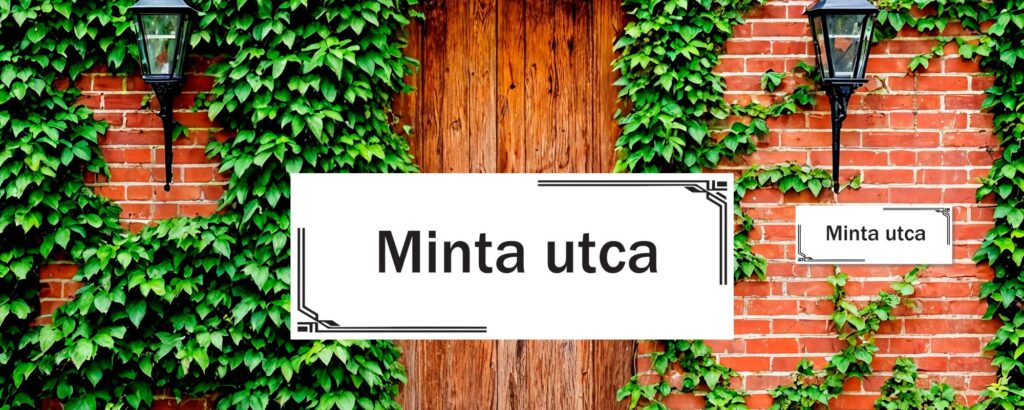 utcanév tábla helytörténeti tábla információs tábla nyomda gyártás Magicprint